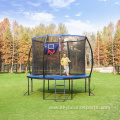 Garden antifall trampoline with safety fence